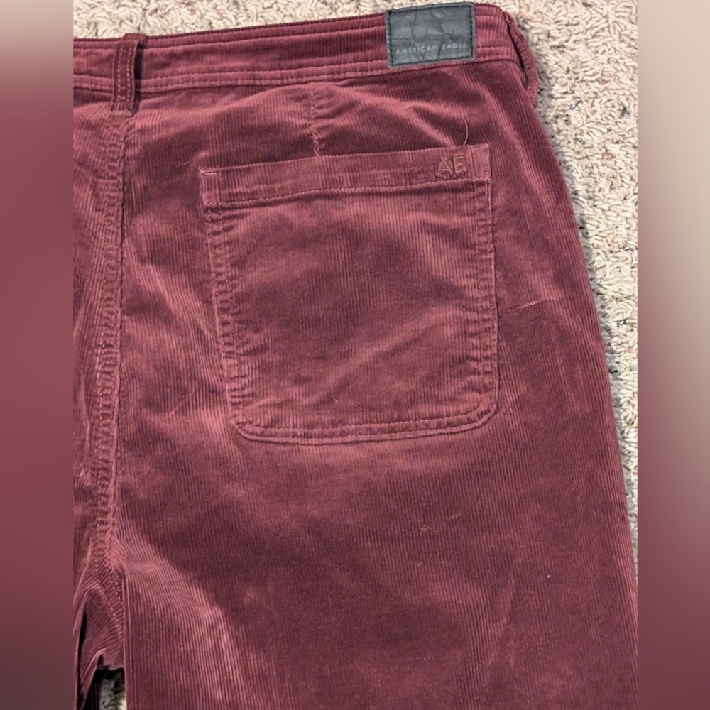 American Eagle SUPER STRETCH Hi-Rise Jeggings Skinny Corduroy Pants SZ 18 Long - Picture 9 of 13